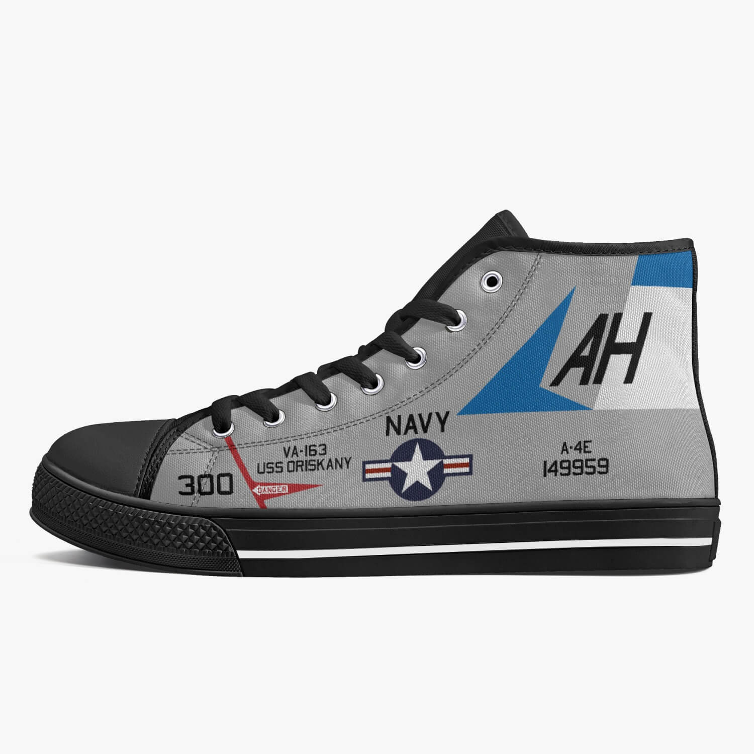 A-4 Skyhawk of John McCain High Top Canvas Shoes - I Love a Hangar