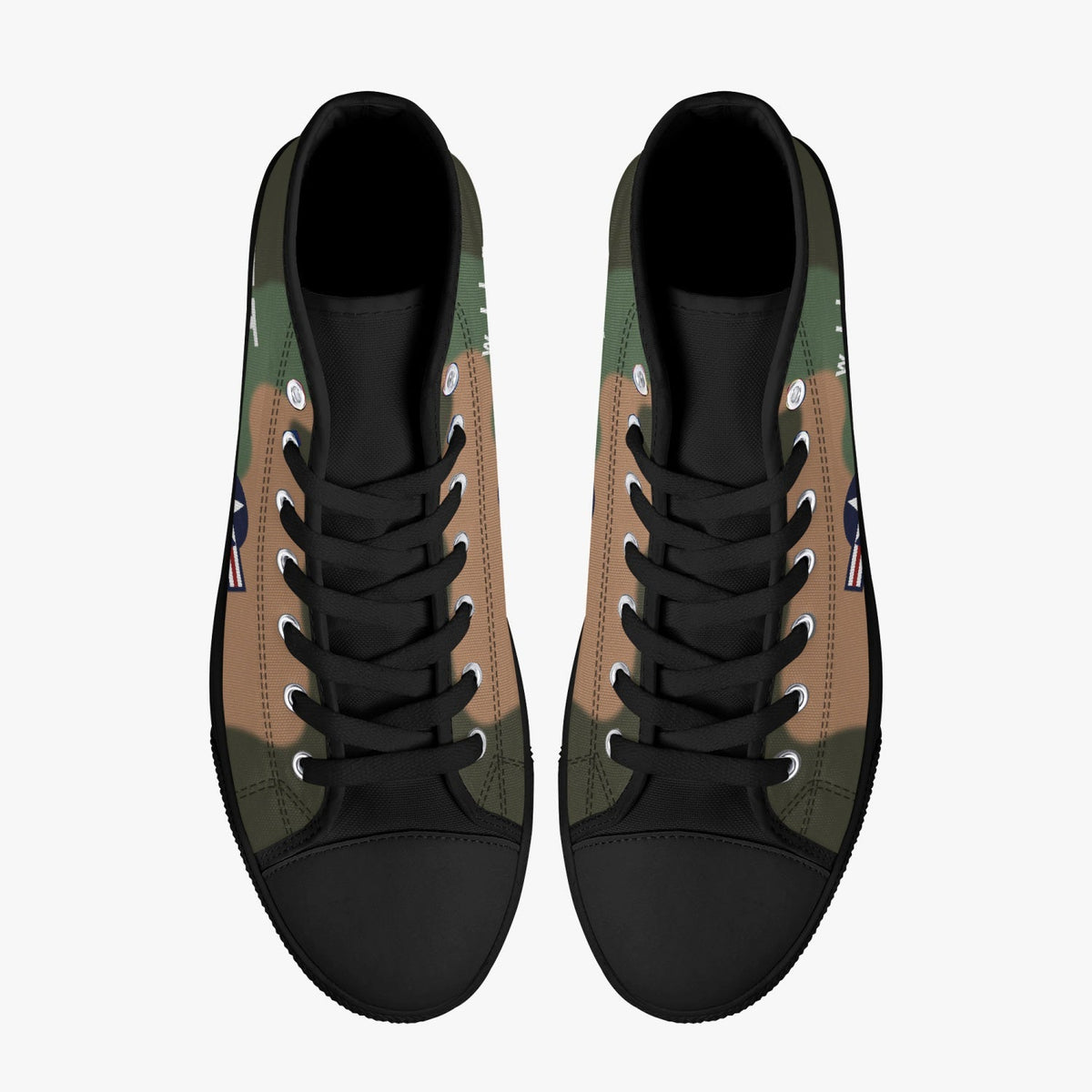 A-1 Skyraider "Wiley Coyote" High Top Canvas Shoes - I Love a Hangar