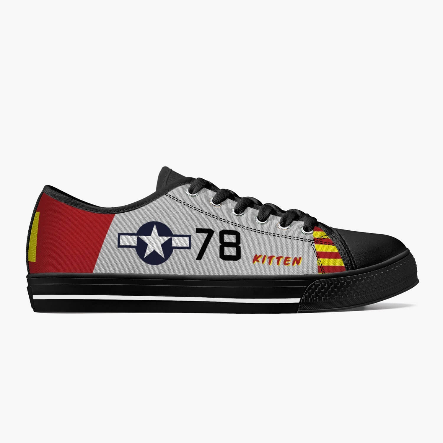 P-51 "Kitten" Low Top Canvas Shoes - I Love a Hangar