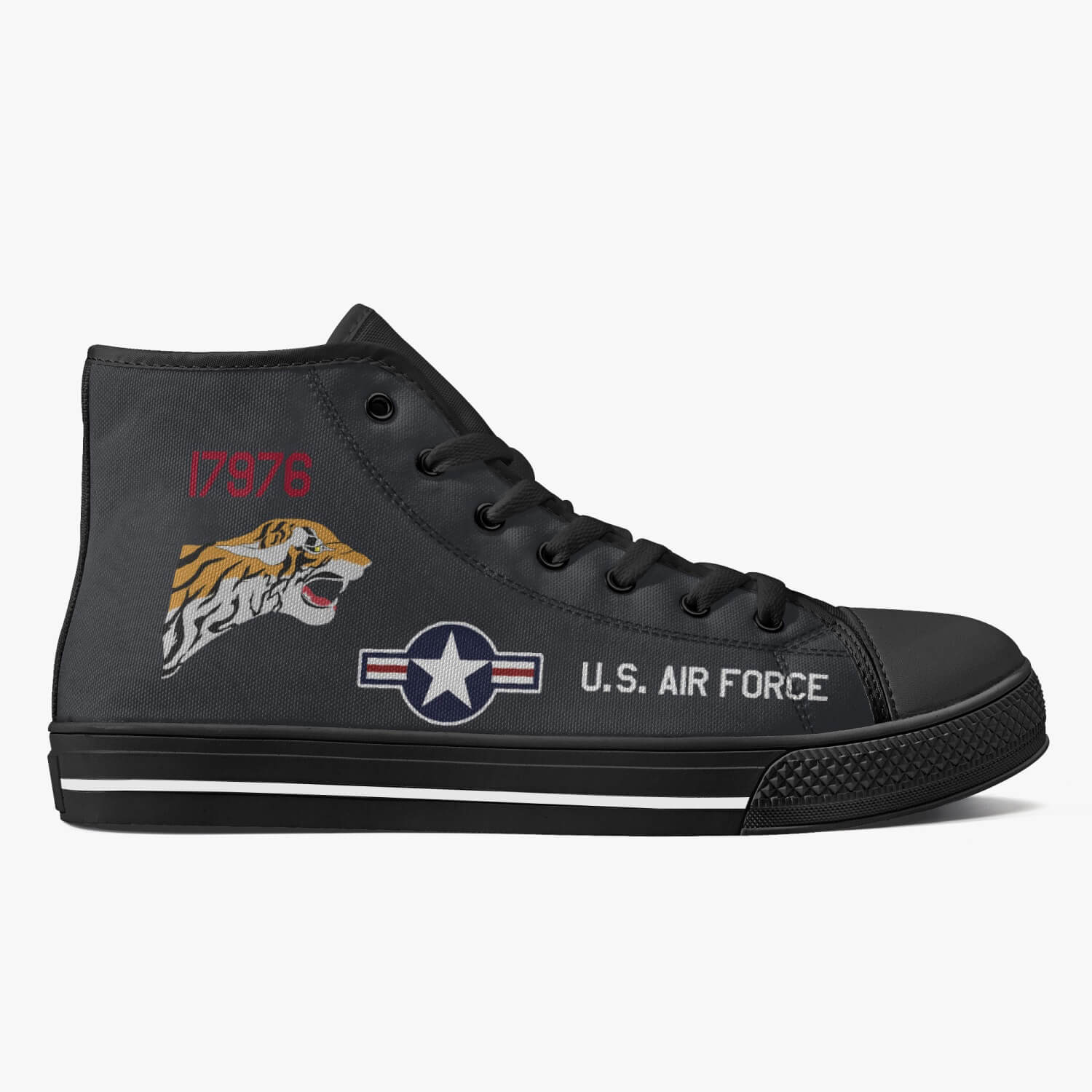 SR-71 "Blackbird" (61-7976) High Top Canvas Shoes - I Love a Hangar