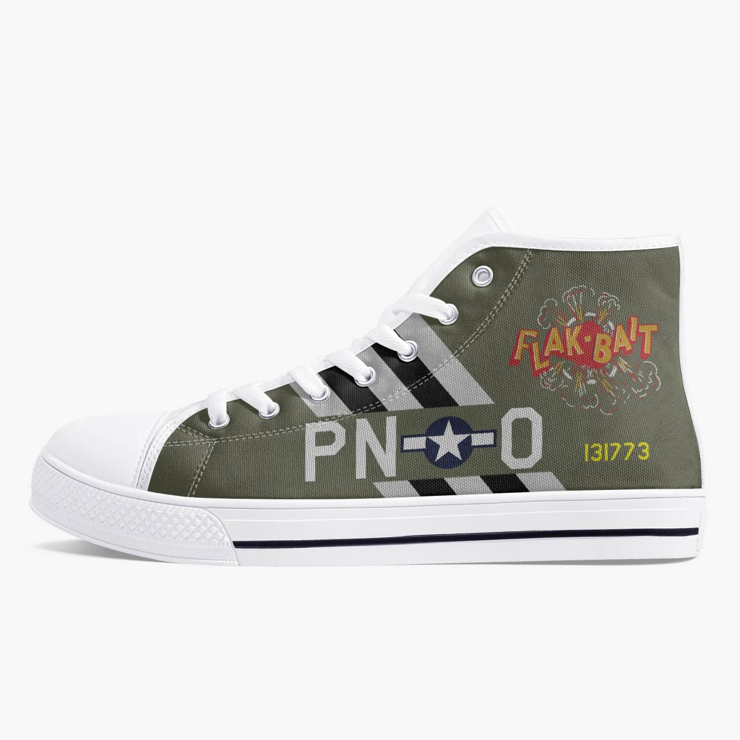 B-26 "Flak-Bait" High Top Canvas Shoes - I Love a Hangar