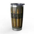WWII .50 Cal Ammo Belt 20oz (590ml) Stainless Steel Tumbler - I Love a Hangar