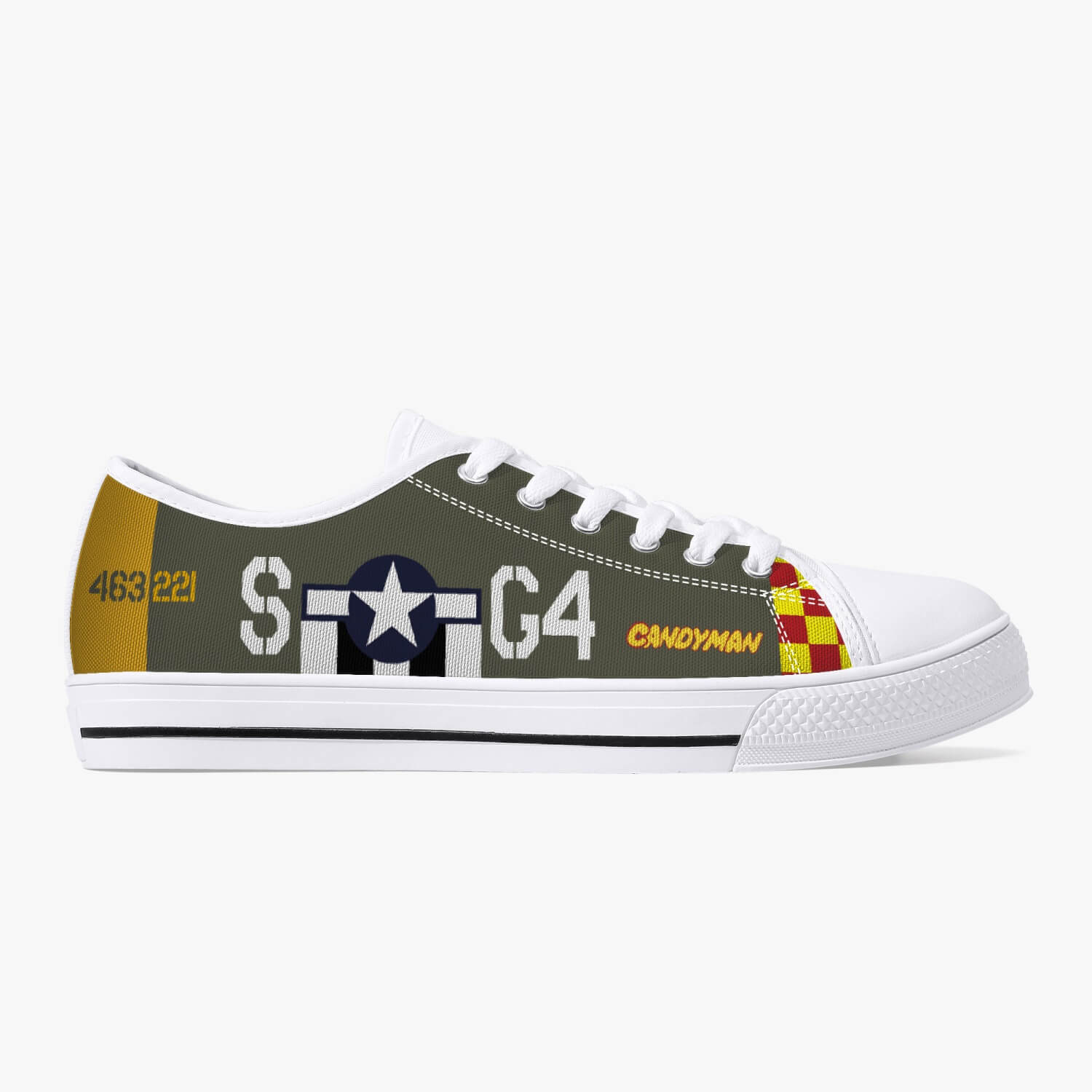 P-51 "Moose/Candyman" Low Top Canvas Shoes - I Love a Hangar