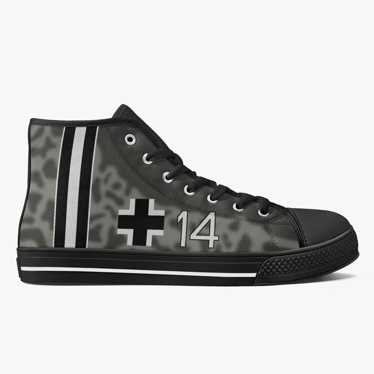 Fw-190 "White 14" High Top Canvas Shoes - I Love a Hangar