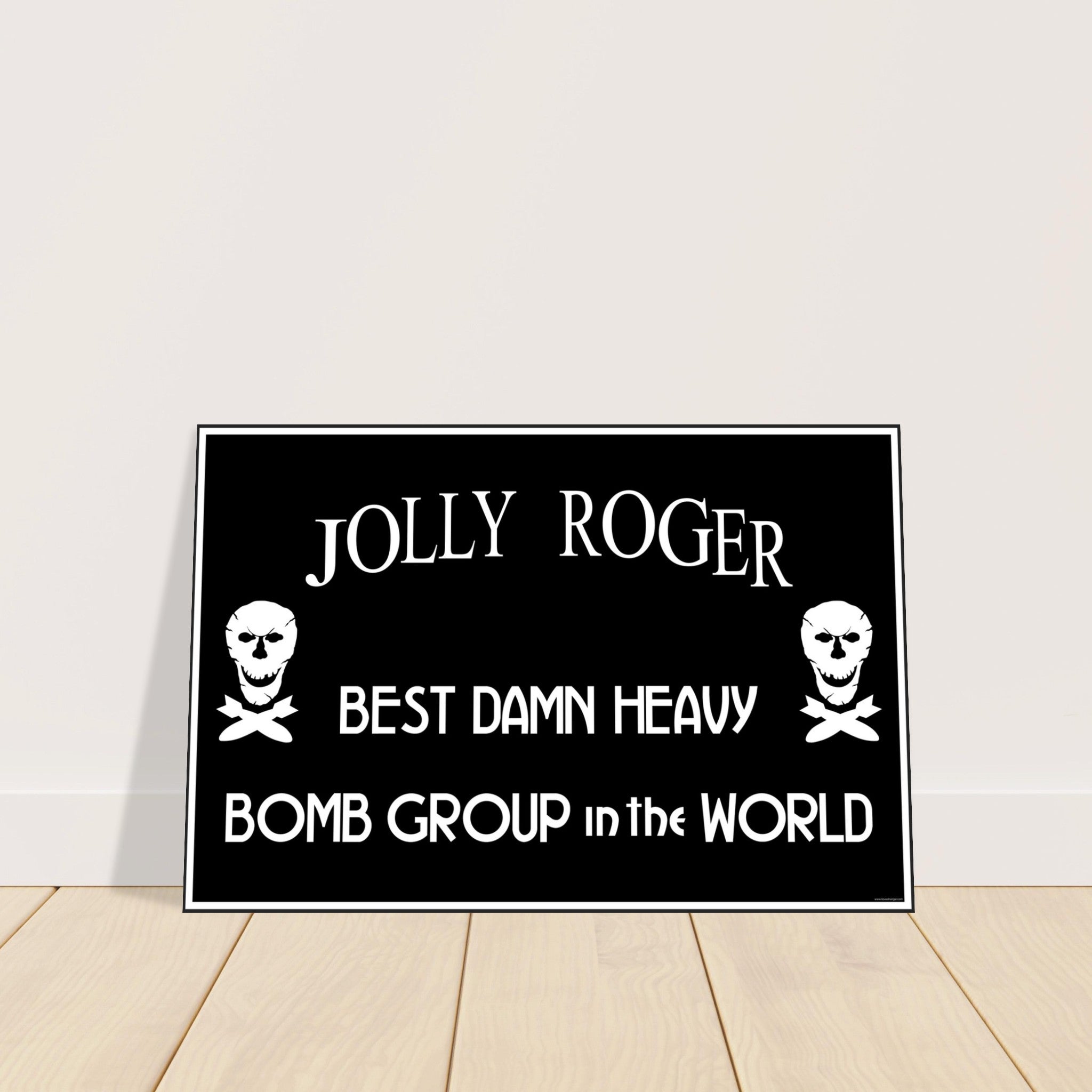 "Jolly Roger - Best Damn Heavy Bomb Group in the World" Aluminum Print - I Love a Hangar