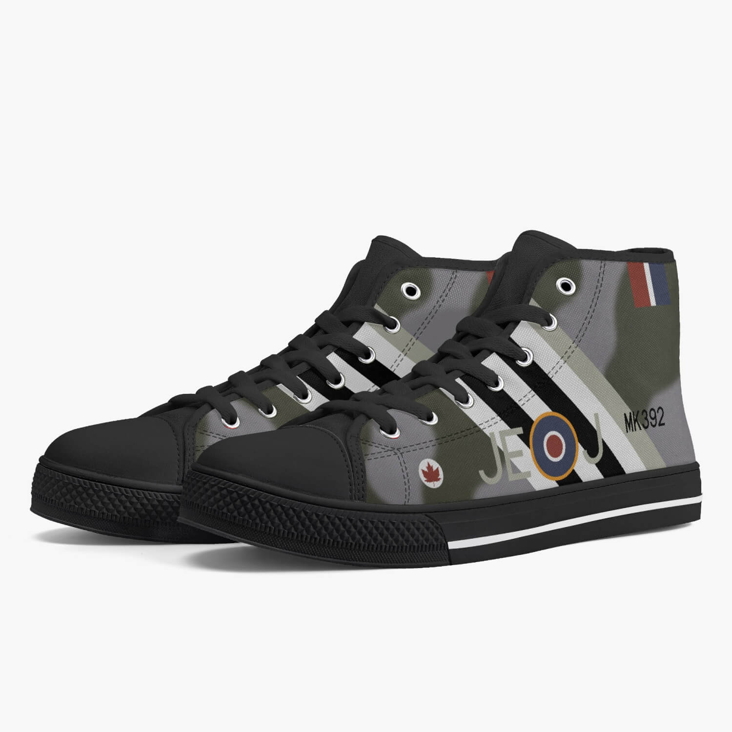 Spitfire "JE-J" (MK392) High Top Canvas Shoes - I Love a Hangar