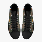Spitfire "AZ-Q" of Pat Hughes Men's High Top Canvas Shoes - I Love a Hangar