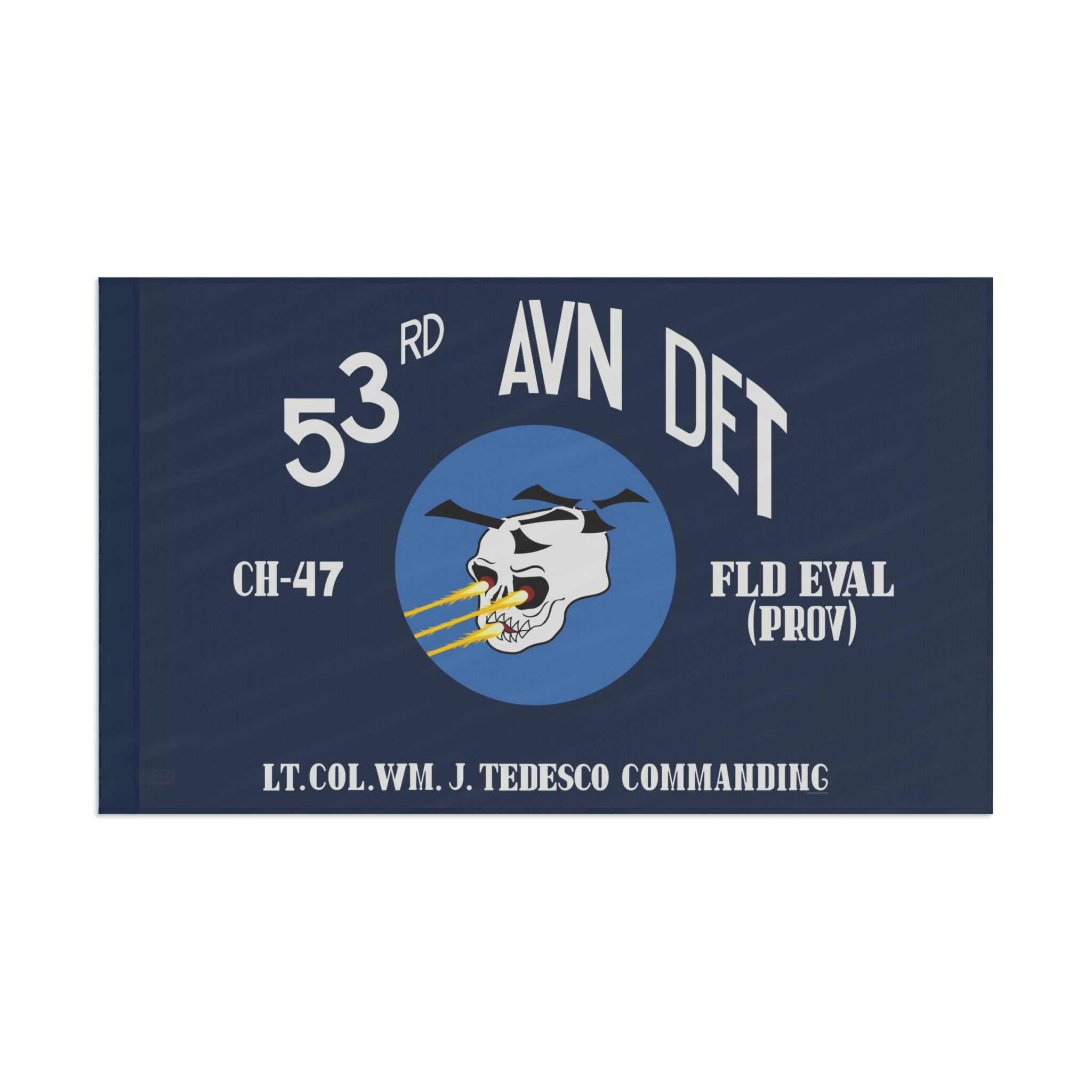 53rd Aviation Detachment Flag - I Love a Hangar