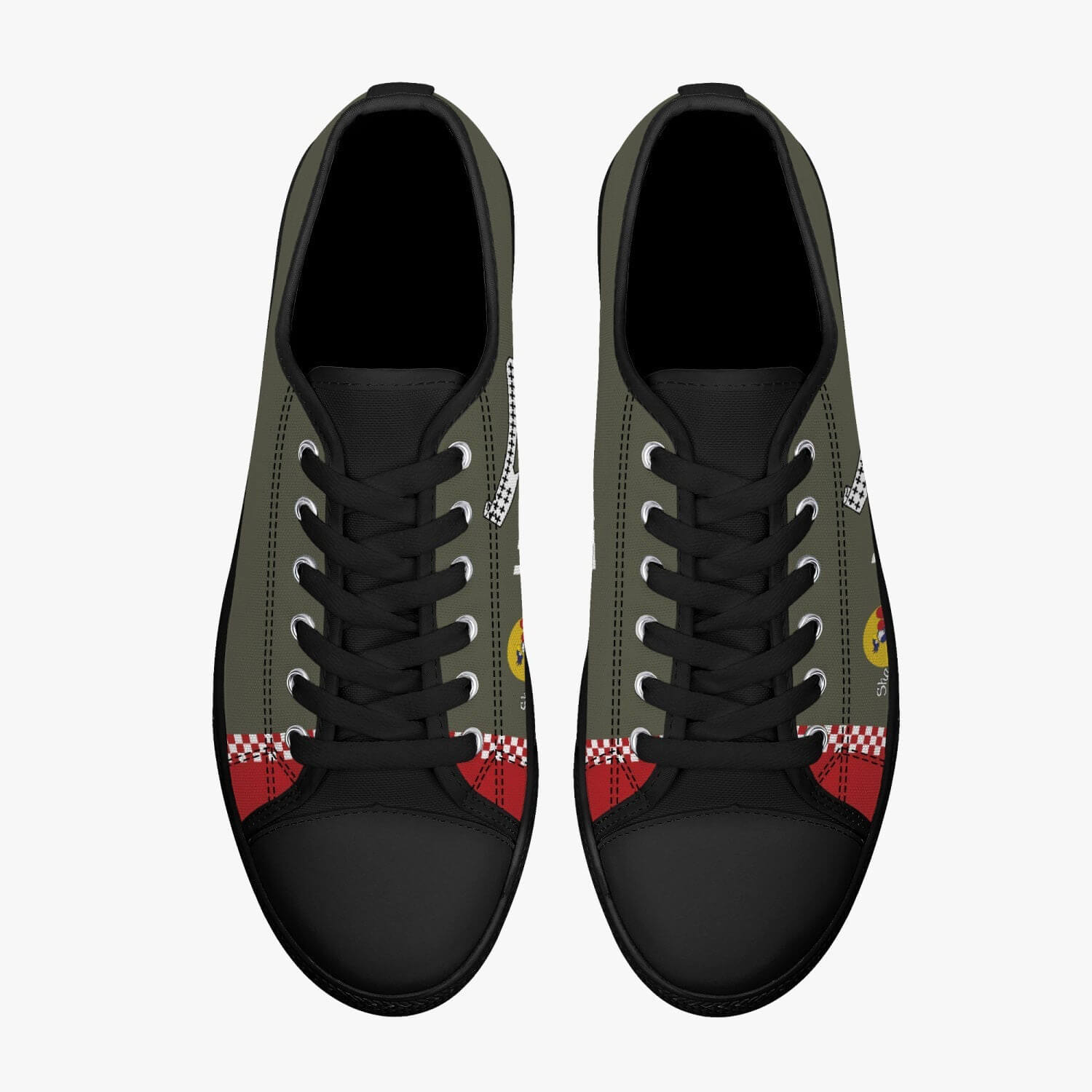 P-51 "Shangri-La" Low Top Canvas Shoes - I Love a Hangar