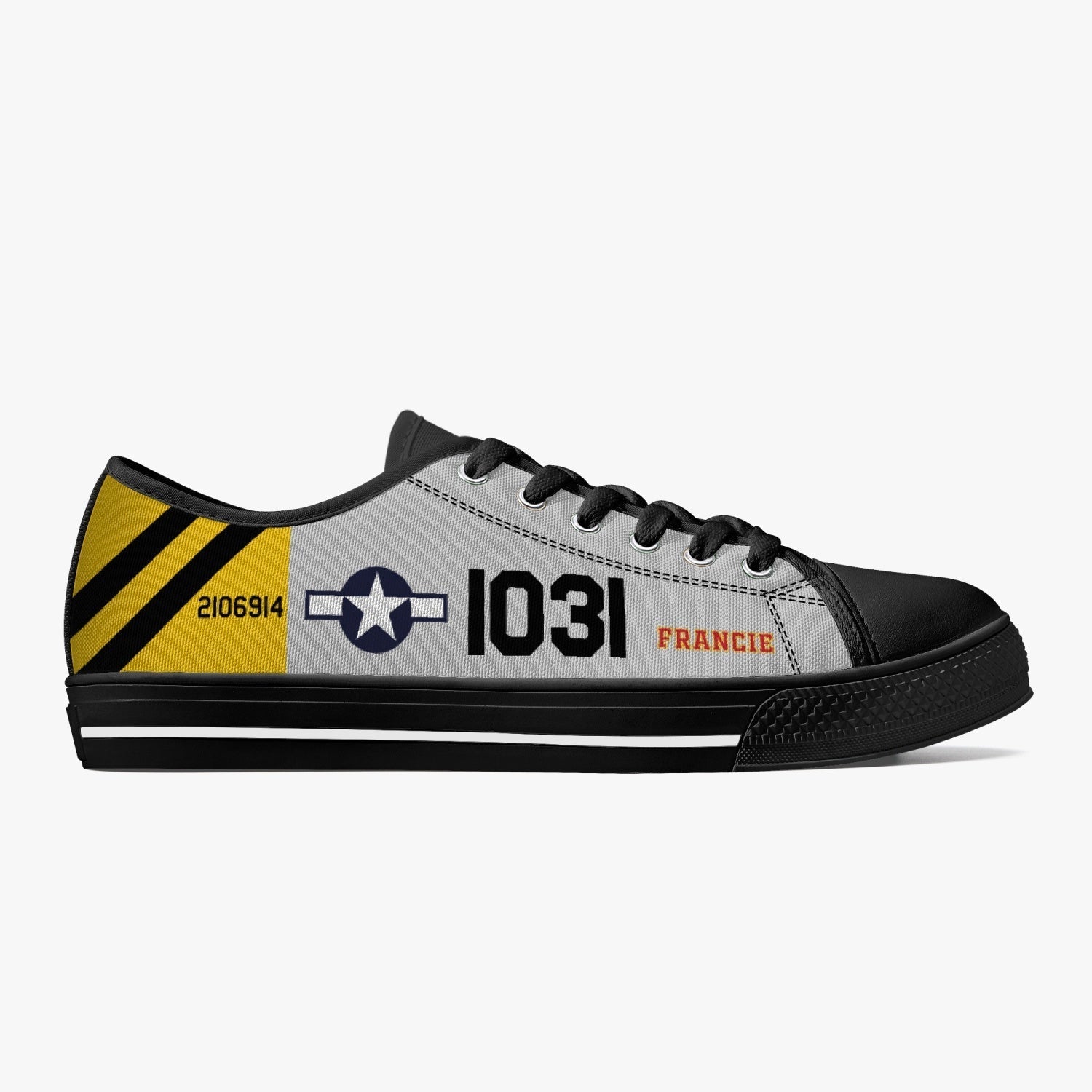 P-51 "Francie" Low Top Canvas Shoes - I Love a Hangar