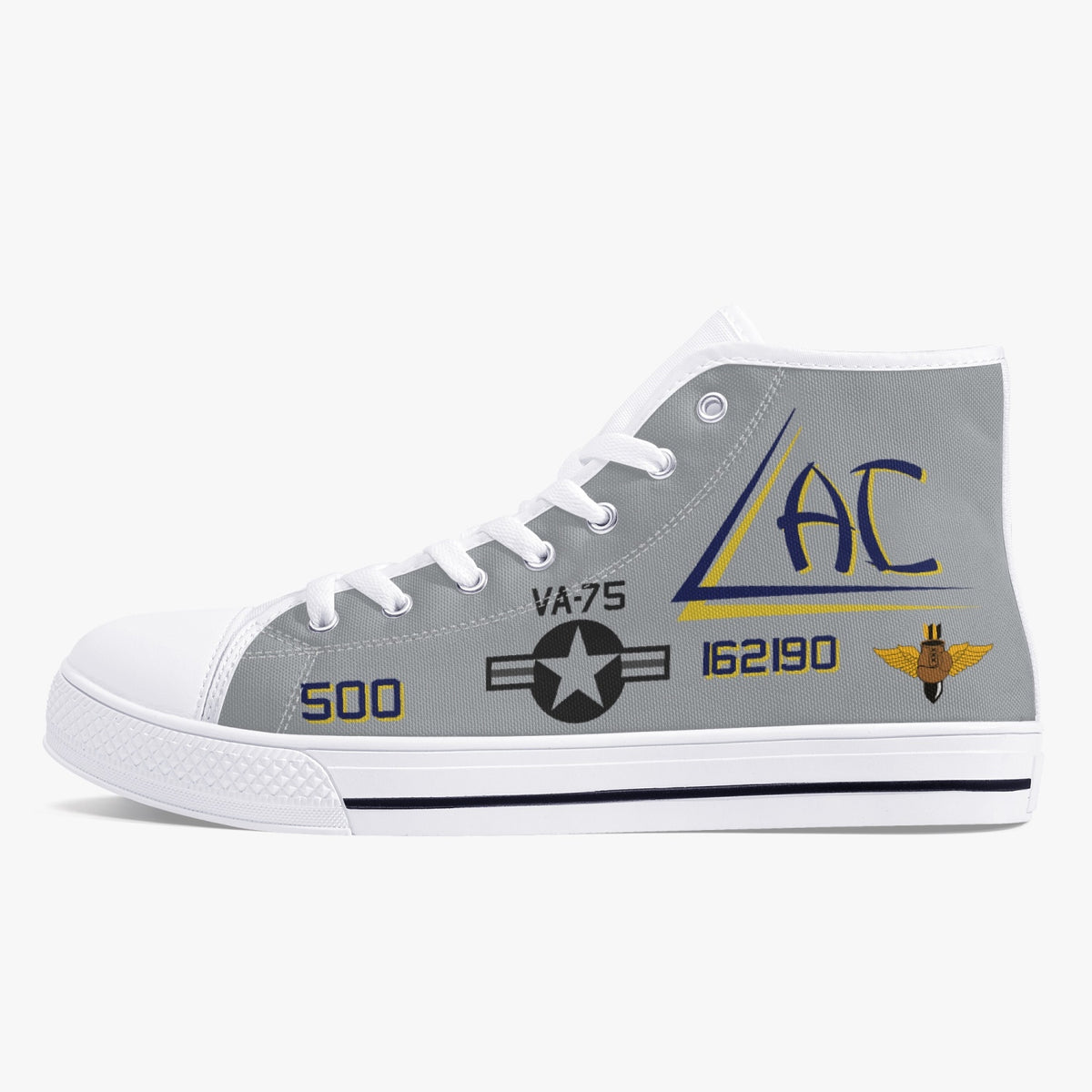 VA-75 "Sunday Punchers" High Top Canvas Shoes - I Love a Hangar