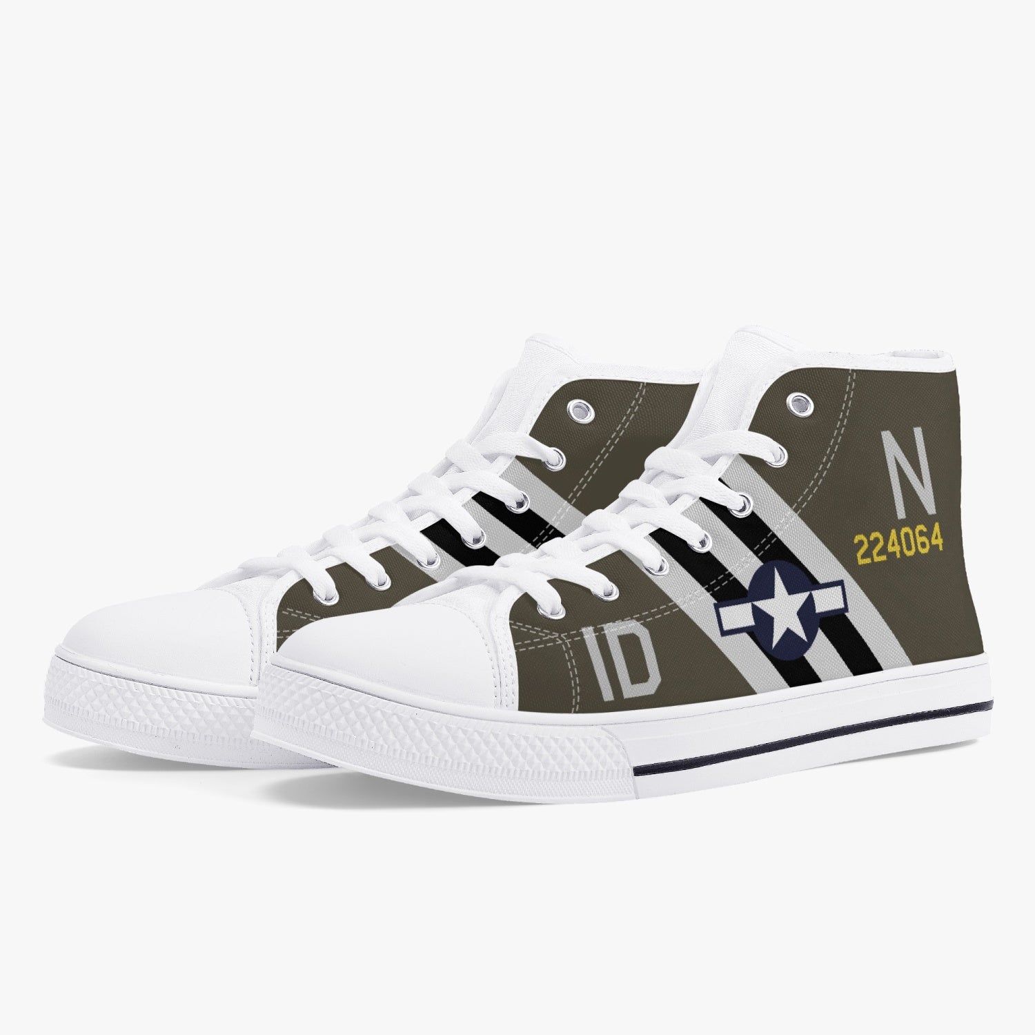 C-47 "Placid Lassie" High Top Canvas Shoes