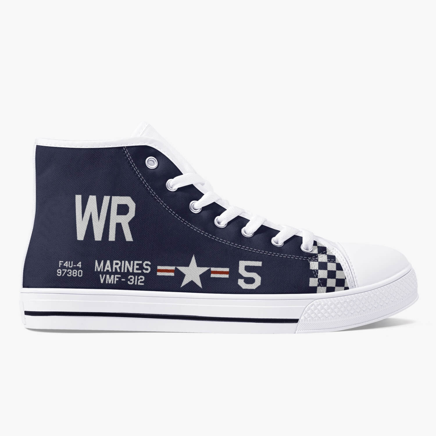 F4U Corsair "WR5" High Top Canvas Shoe - I Love a Hangar