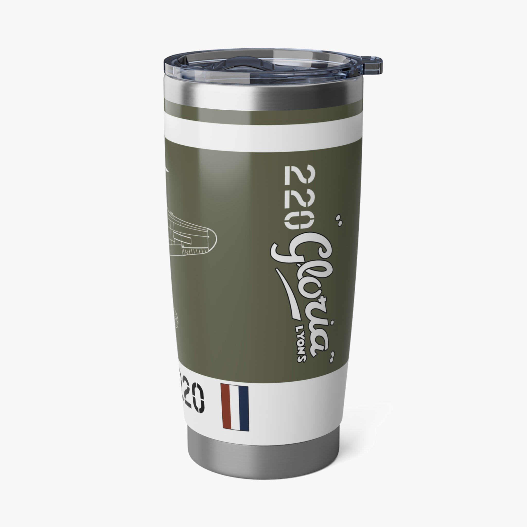 P-40 "Gloria Lyons" 20oz (590ml) Stainless Steel Tumbler - I Love a Hangar