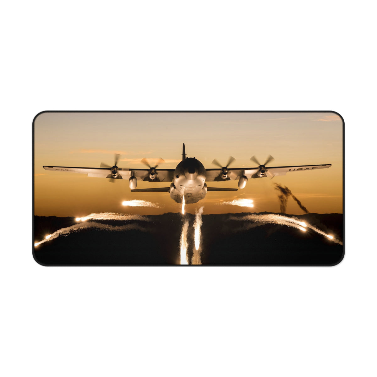 C-130 Hercules Desk Mat - I Love a Hangar