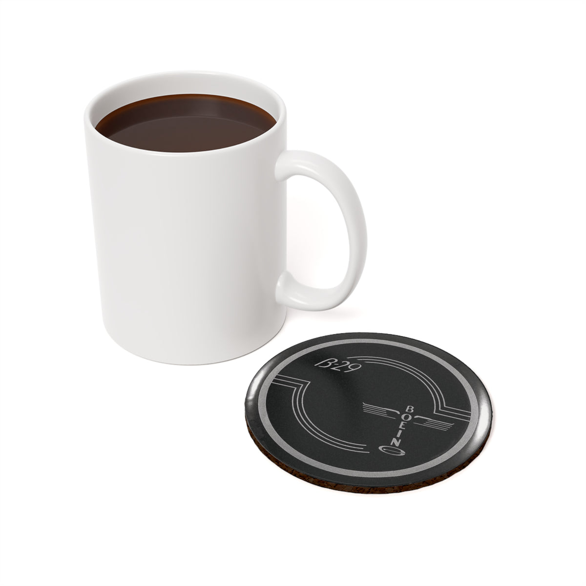 B-29 Yoke Cap Cork Back Coaster - I Love a Hangar
