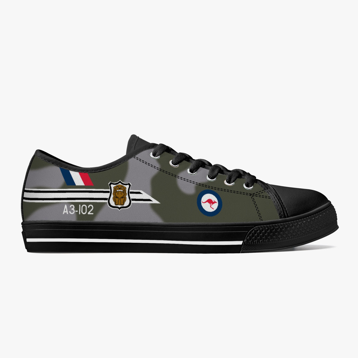 Mirage IIIO "Daphne De Dual" (A3-102) Low Top Canvas Shoes - I Love a Hangar