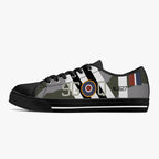 Spitfire "9G-Q" (MJ627) Low Top Canvas Shoes - I Love a Hangar