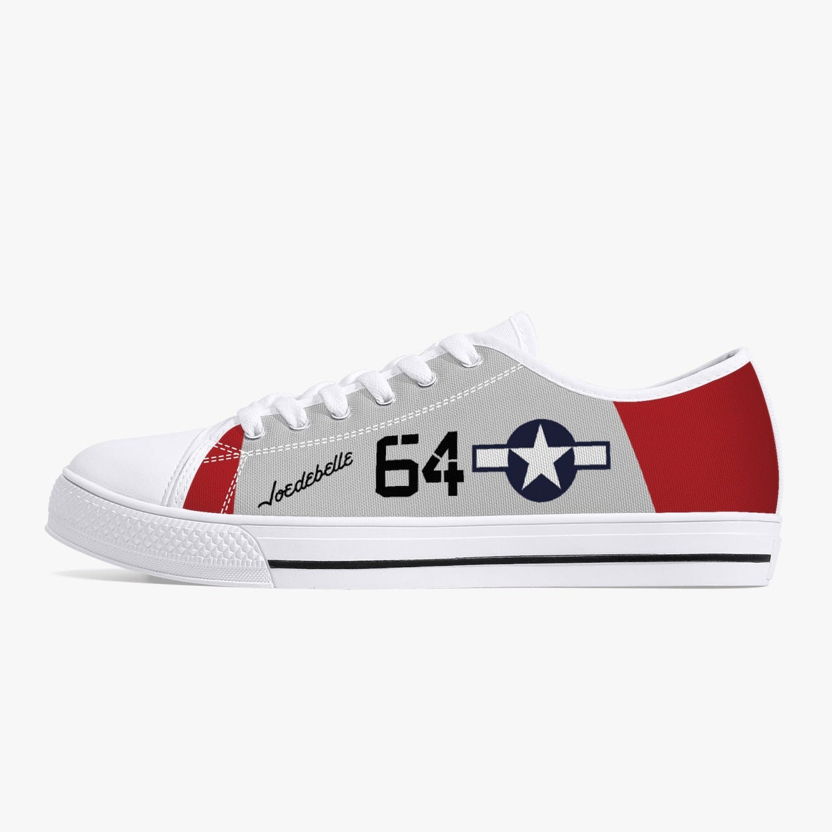 P-51 "Joedebelle" Low Top Canvas Shoes - I Love a Hangar