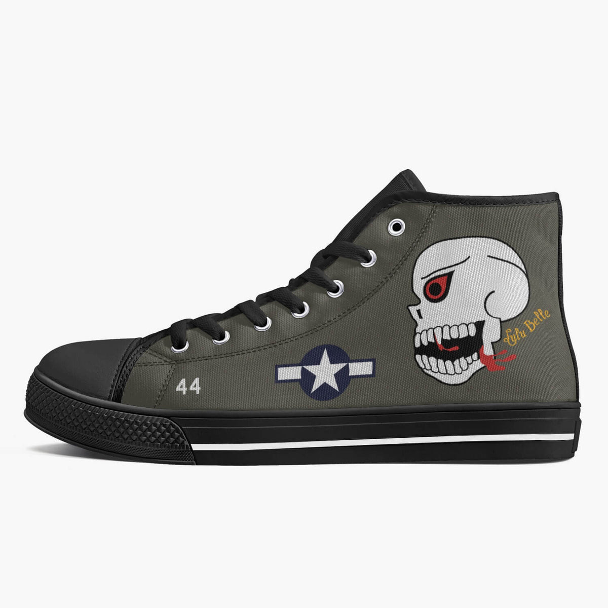 P-40 "Lulu Belle" High Top Canvas Shoes - I Love a Hangar