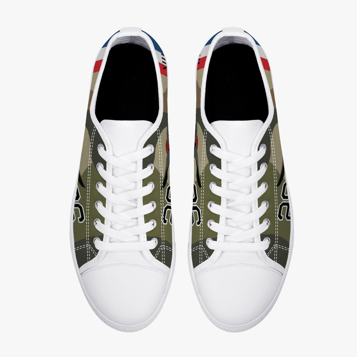 SPAD XIII of Lt. Frank Luke Low Top Canvas Shoes - I Love a Hangar