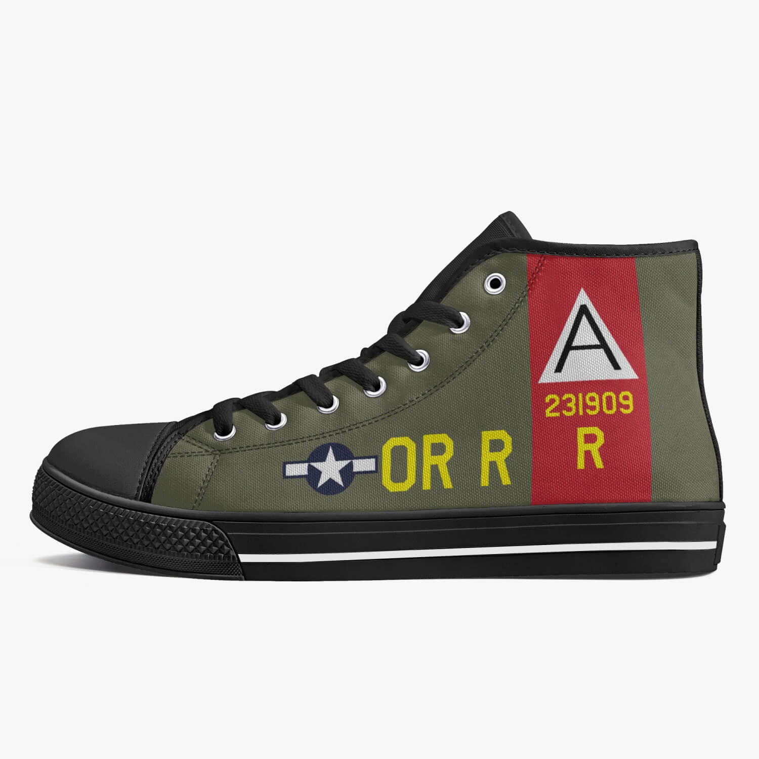 B-17 "Nine-O-Nine" High Top Canvas Shoes - I Love a Hangar