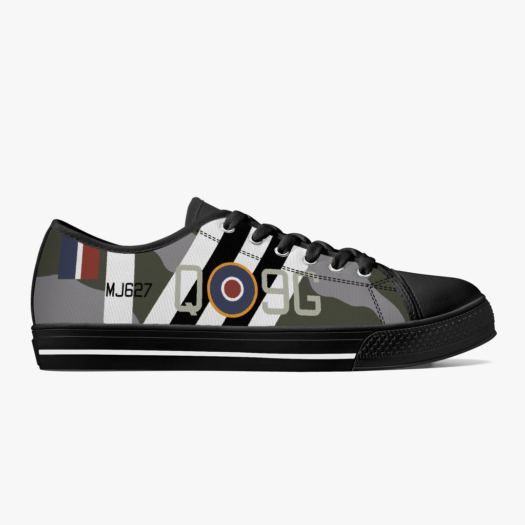 Spitfire "9G-Q" (MJ627) Low Top Canvas Shoes - I Love a Hangar