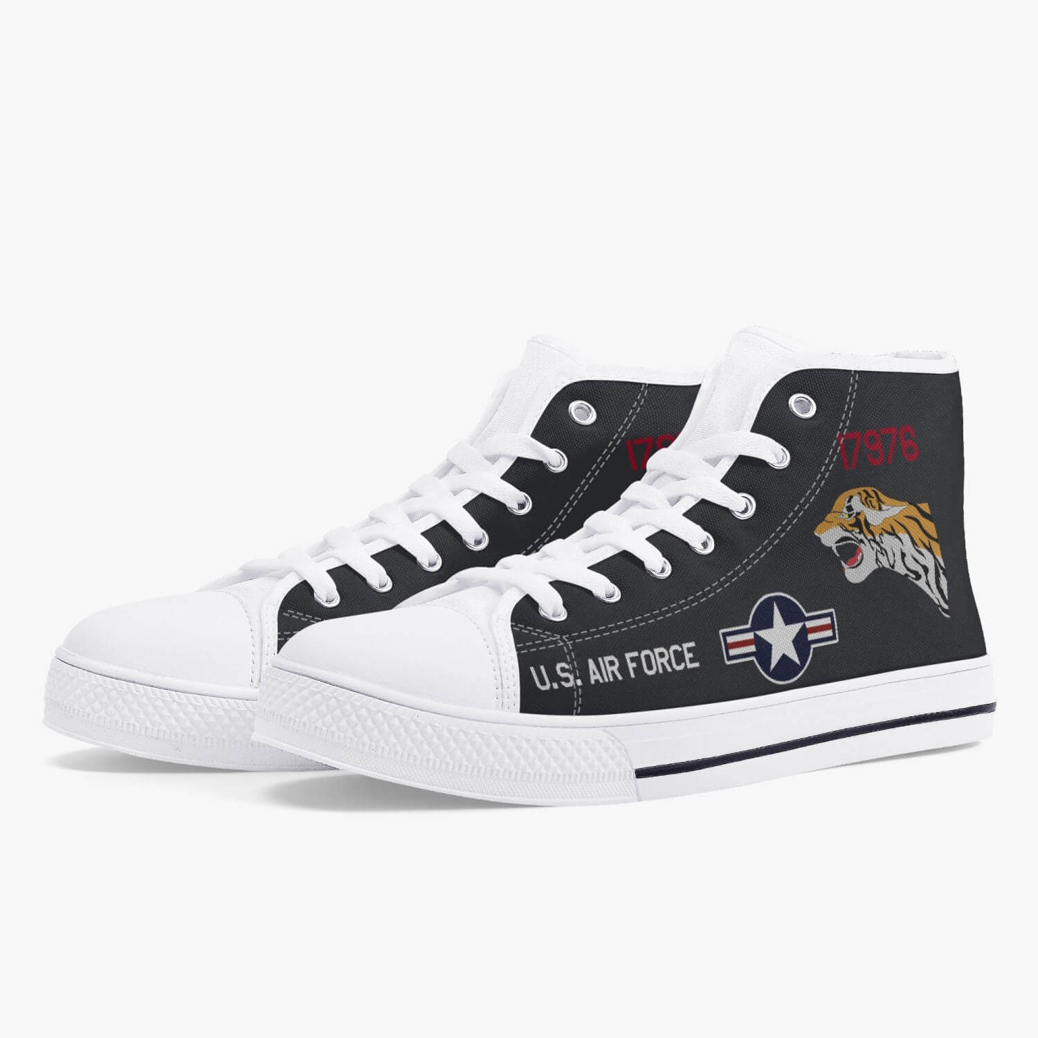 SR-71 "Blackbird" (61-7976) High Top Canvas Shoes - I Love a Hangar