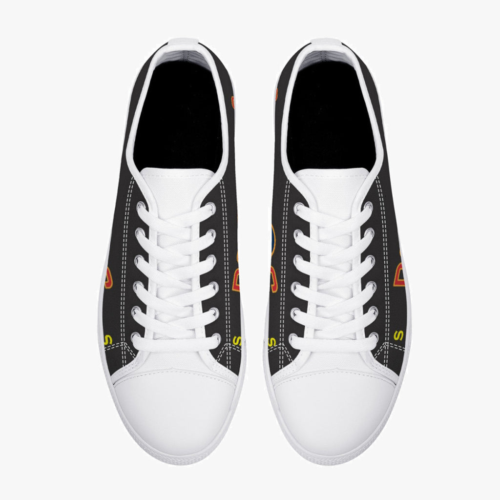 Lancaster "S for Sugar" Low Top Canvas Shoes (Black) - I Love a Hangar