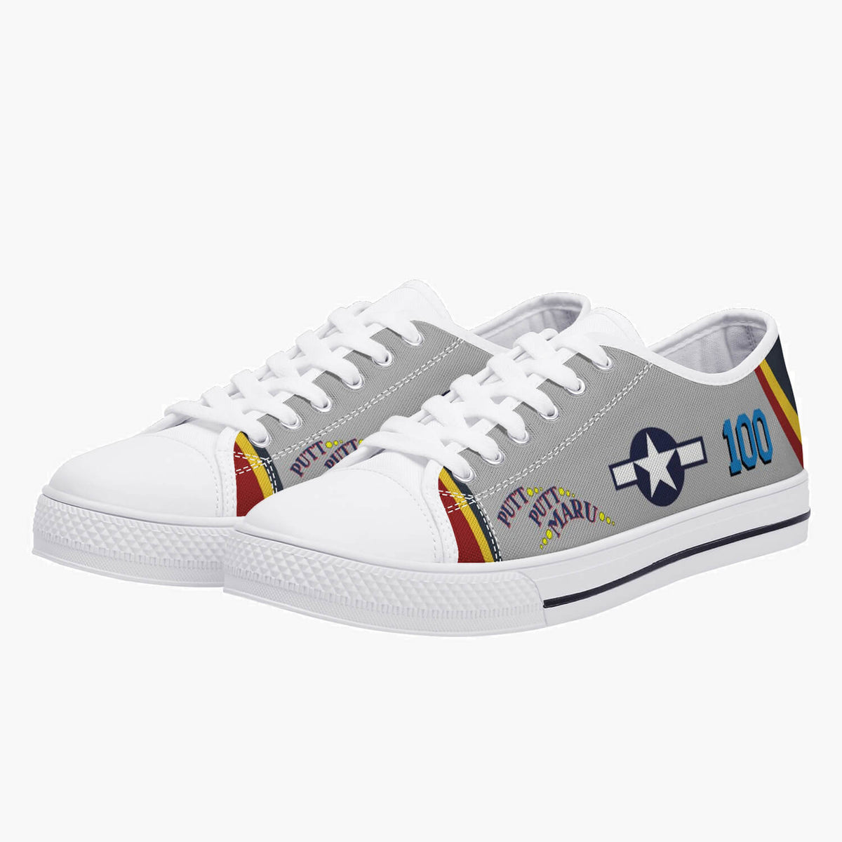 P-38 "Putt Putt Maru" Low Top Canvas Shoes - I Love a Hangar