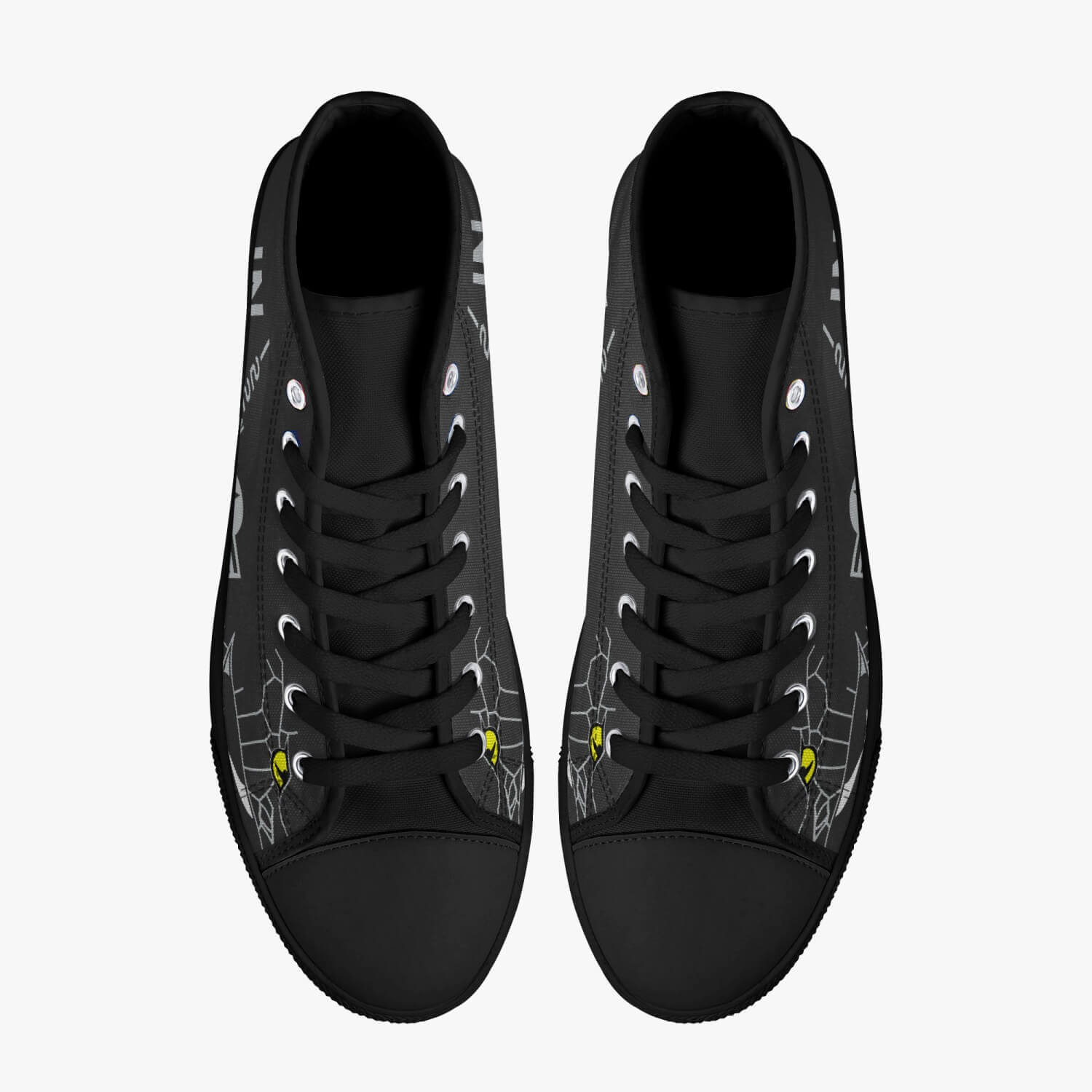 A-10 "Blacksnakes" High Top Canvas Shoes (Dark Theme) - I Love a Hangar