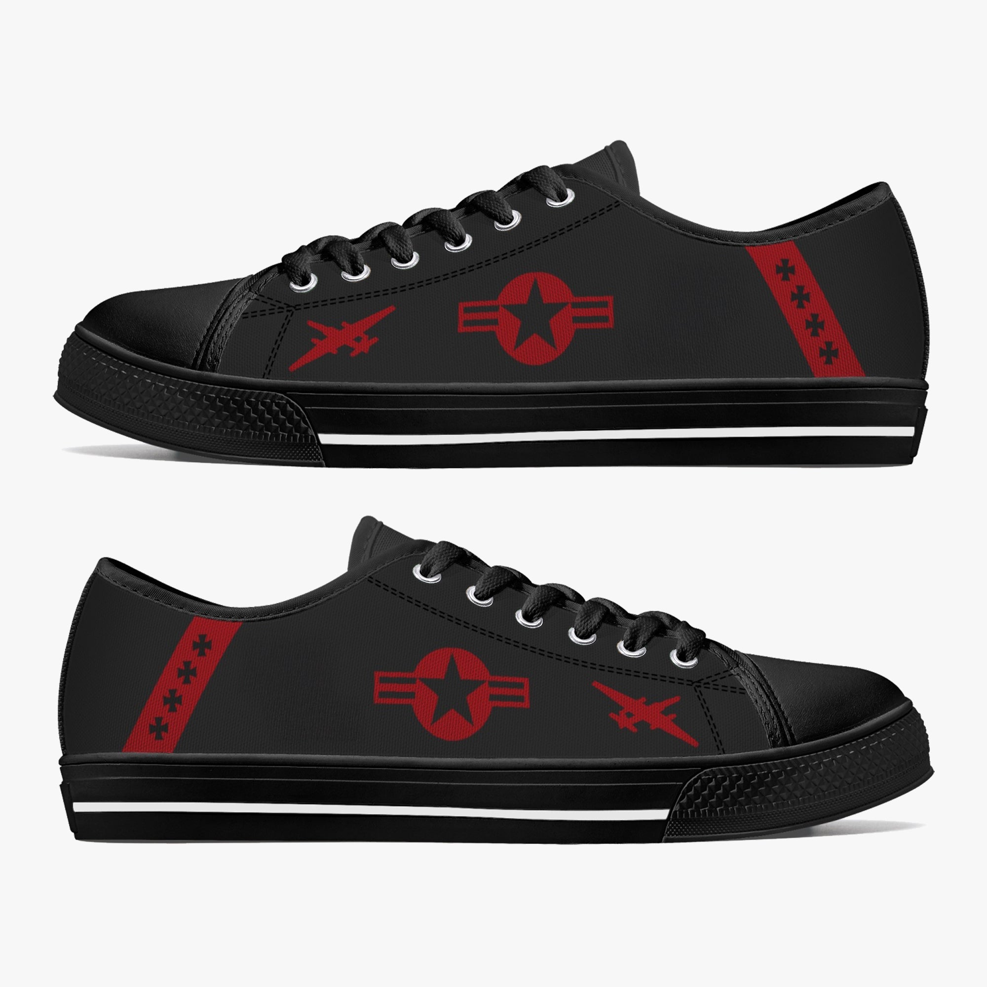 U-2 "Dragon Lady" Low Top Canvas Shoes (Custom Tail Number) - I Love a Hangar