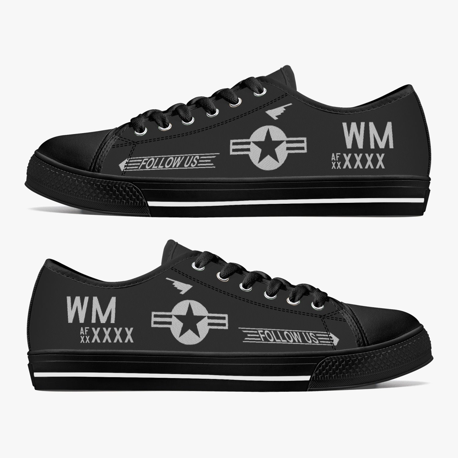 B-2 "Spirit" Low Top Canvas Shoes (Custom Tail Number)