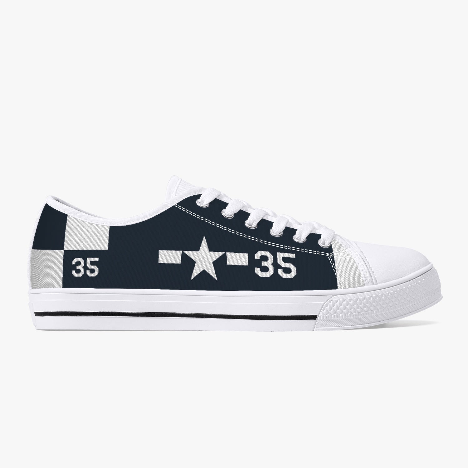 F6F "White 35" Low Top Canvas Shoes - I Love a Hangar