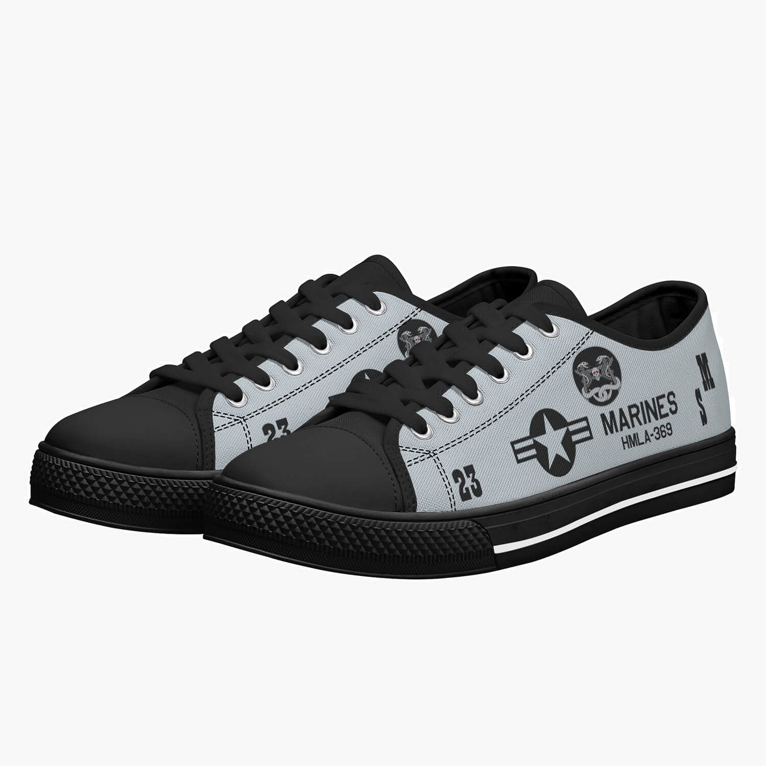 HMLA-369 "Gunfighters" Low Top Canvas Shoes - I Love a Hangar