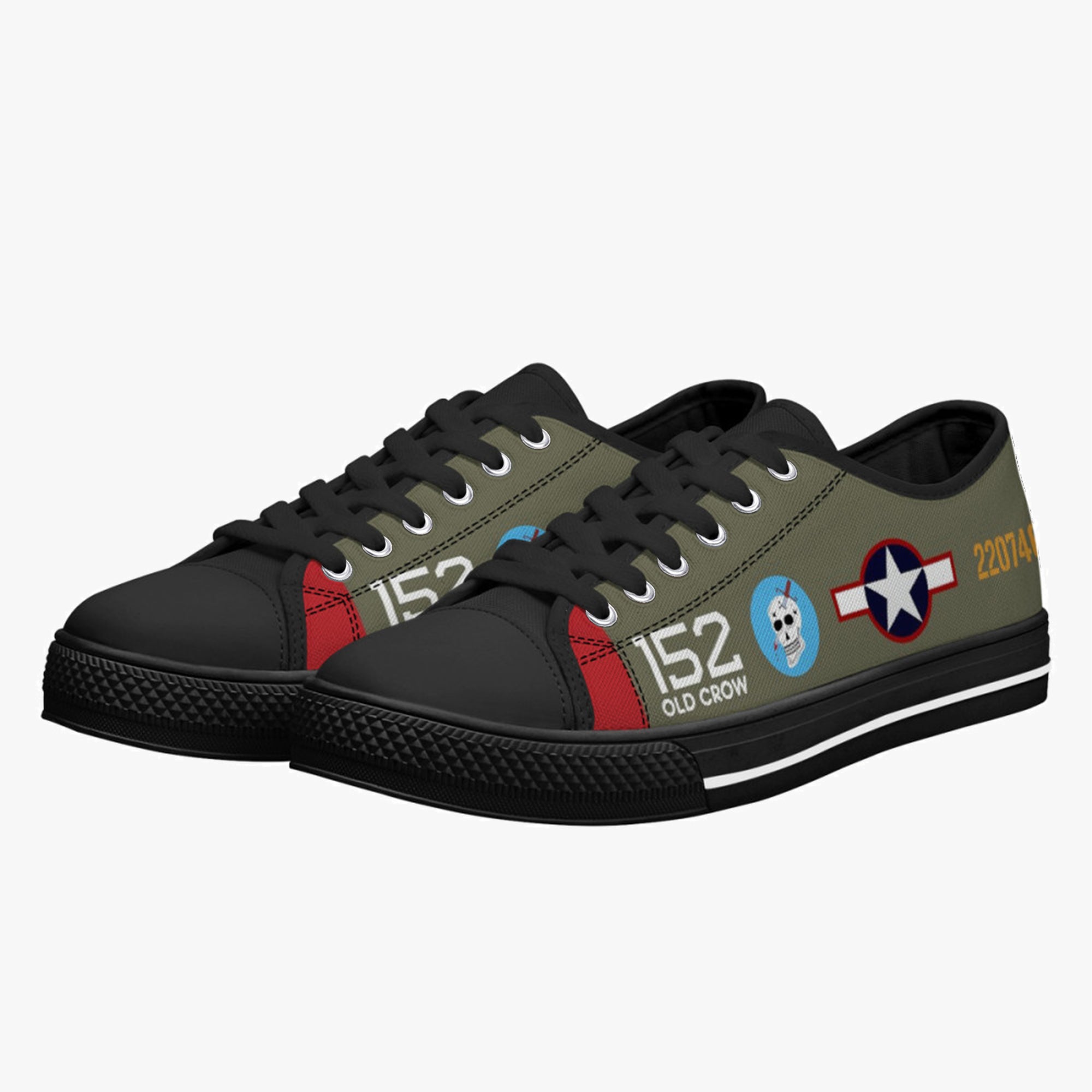 P-39 “Old Crow” Low Top Canvas Shoes