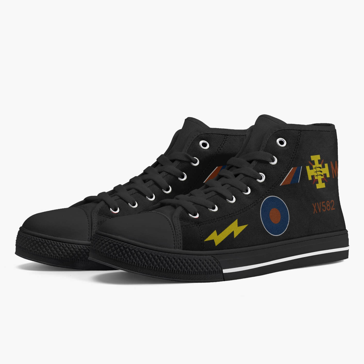 F-4 Phantom XV582 "Black Mike" High Top Canvas Shoes - I Love a Hangar