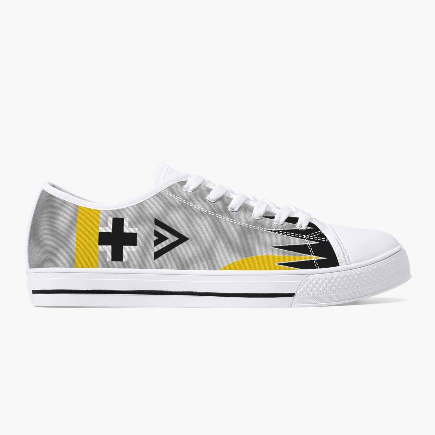 Bf-109 "Double Chevron" of Erich Hartmann Low Top Canvas Shoes - I Love a Hangar