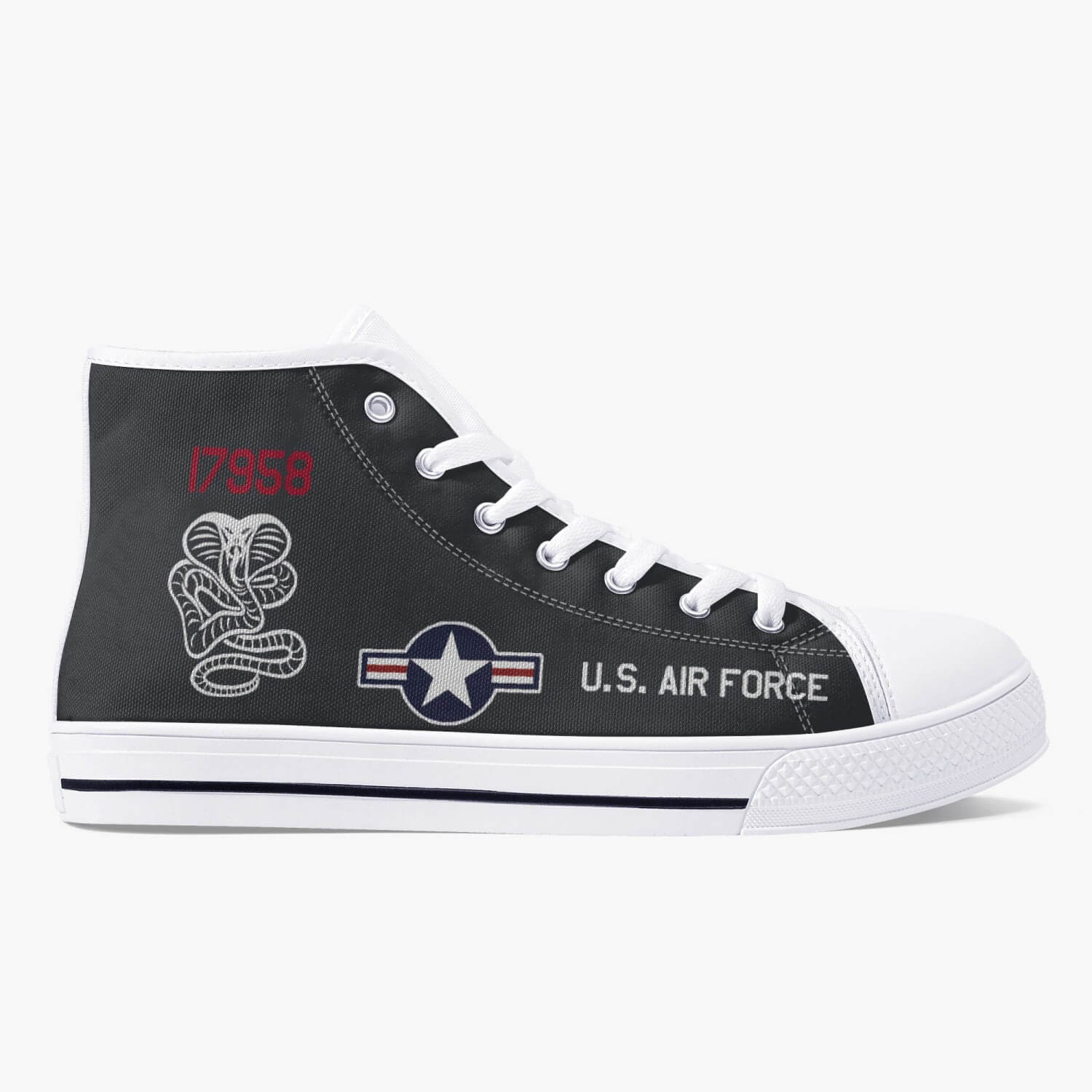 SR-71 "Blackbird" (61-7958) High Top Canvas Shoes - I Love a Hangar