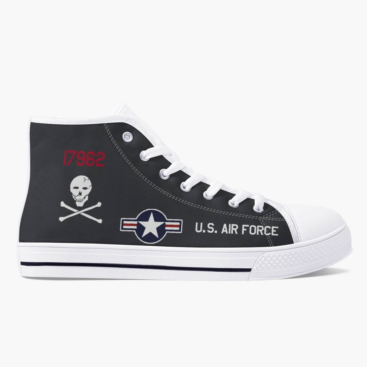 SR-71 "Blackbird" (61-7962) High Top Canvas Shoes - I Love a Hangar