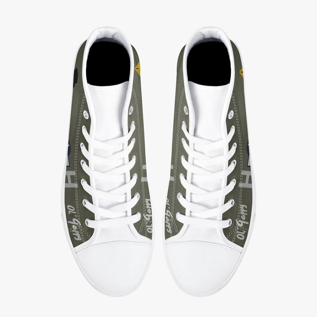 B-17 "Ol' Gappy" High Top Canvas Shoes - I Love a Hangar