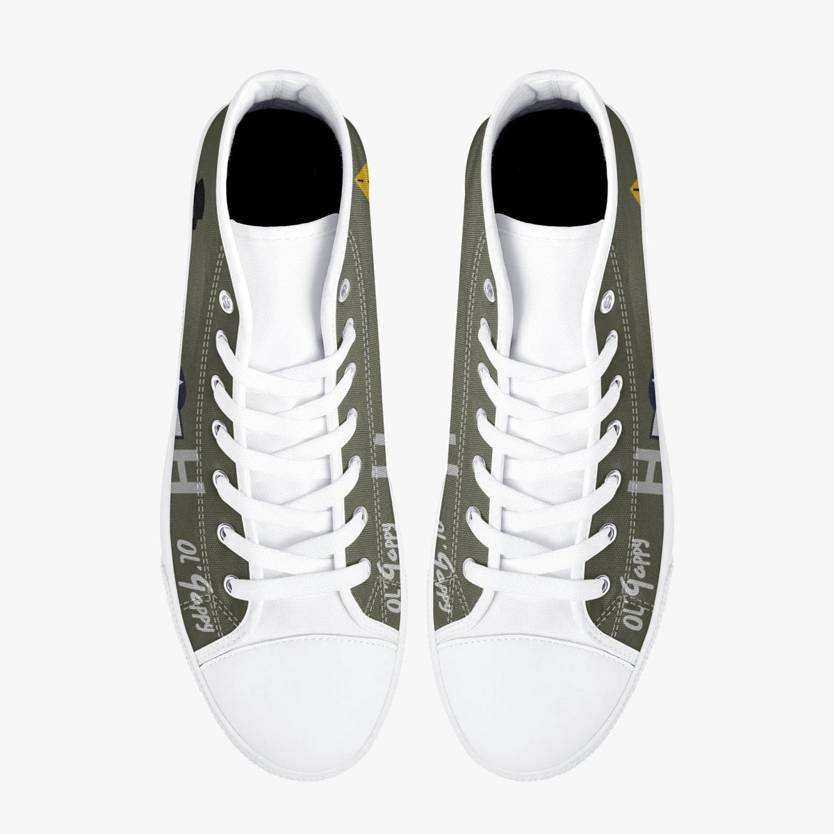 B-17 "Ol' Gappy" High Top Canvas Shoes - I Love a Hangar