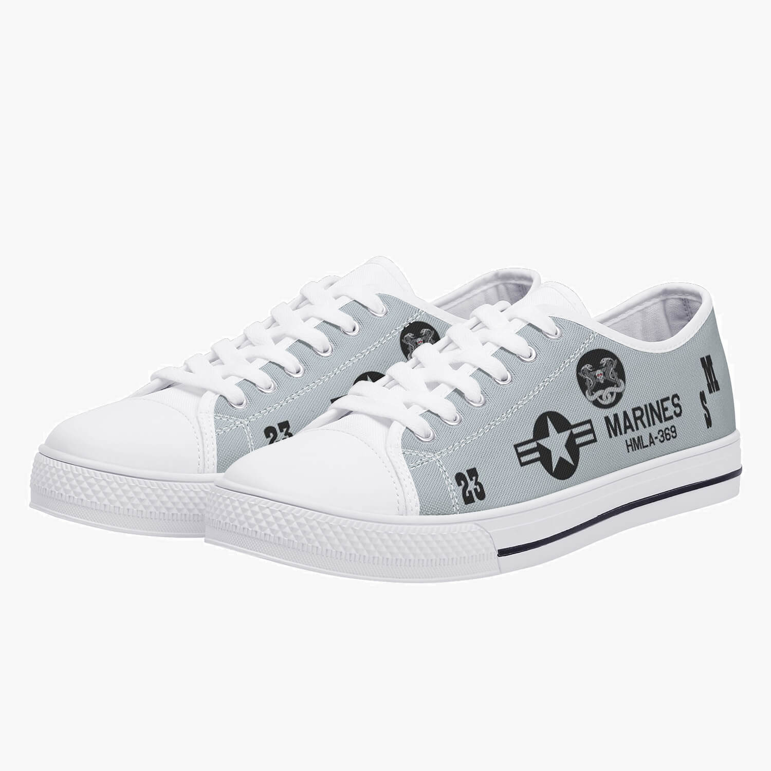 HMLA-369 "Gunfighters" Low Top Canvas Shoes - I Love a Hangar