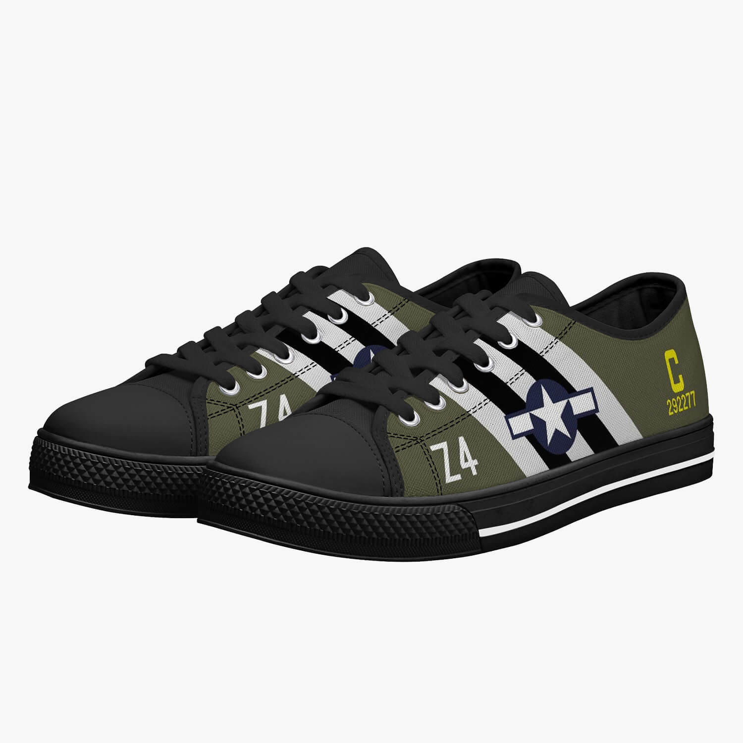 C-47 "Boogie Baby" Low Top Canvas Shoes - I Love a Hangar