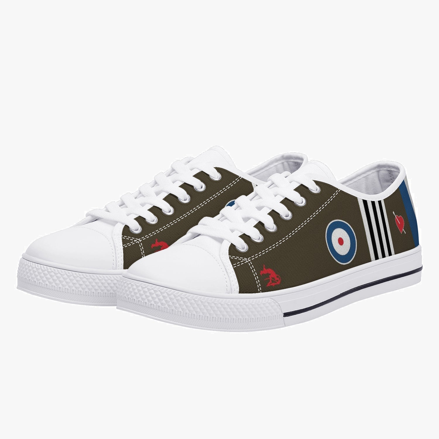 Sopwith Camel of Major William Barker Low Top Canvas Shoes - I Love a Hangar