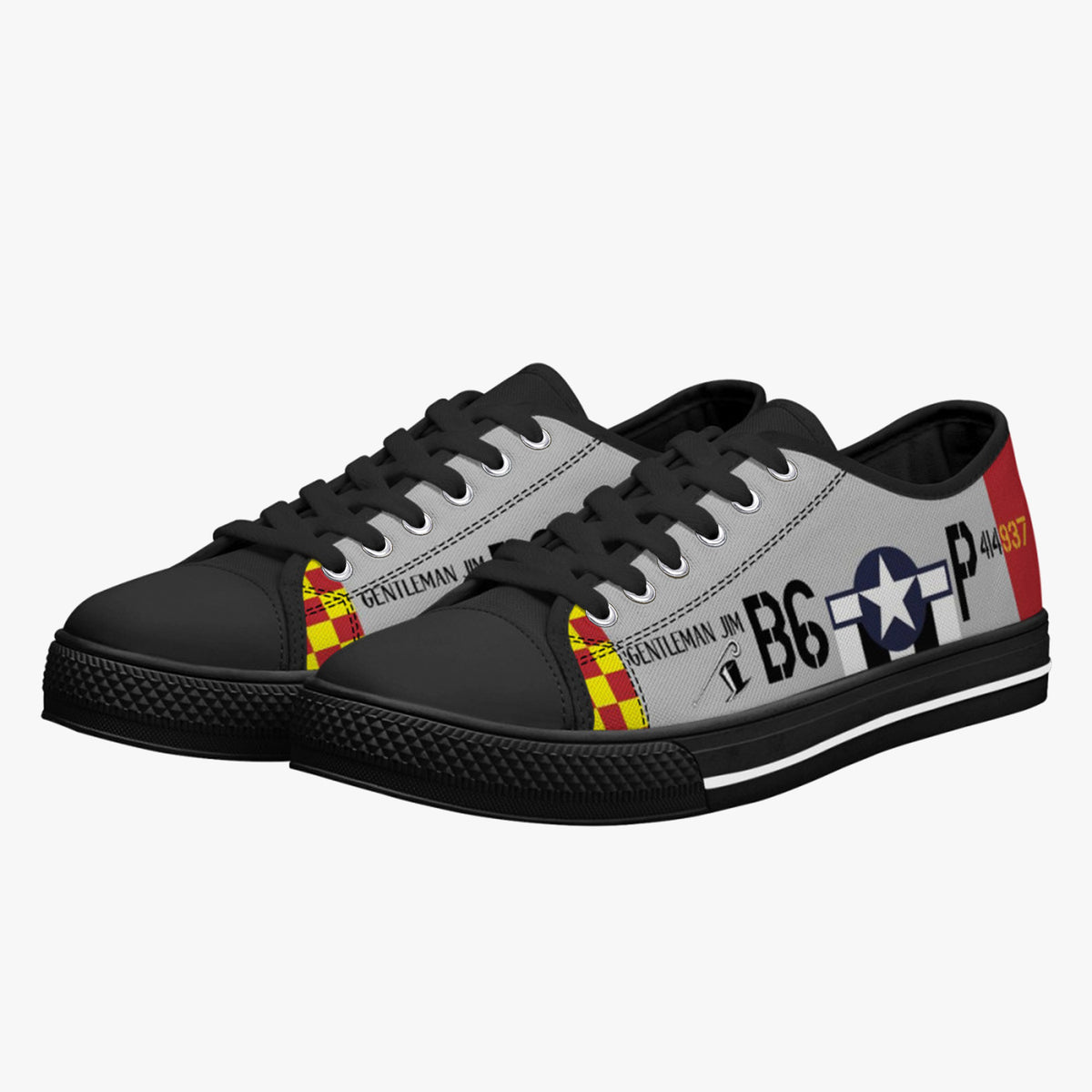P-51 "Gentleman Jim" Low Top Canvas Shoes - I Love a Hangar