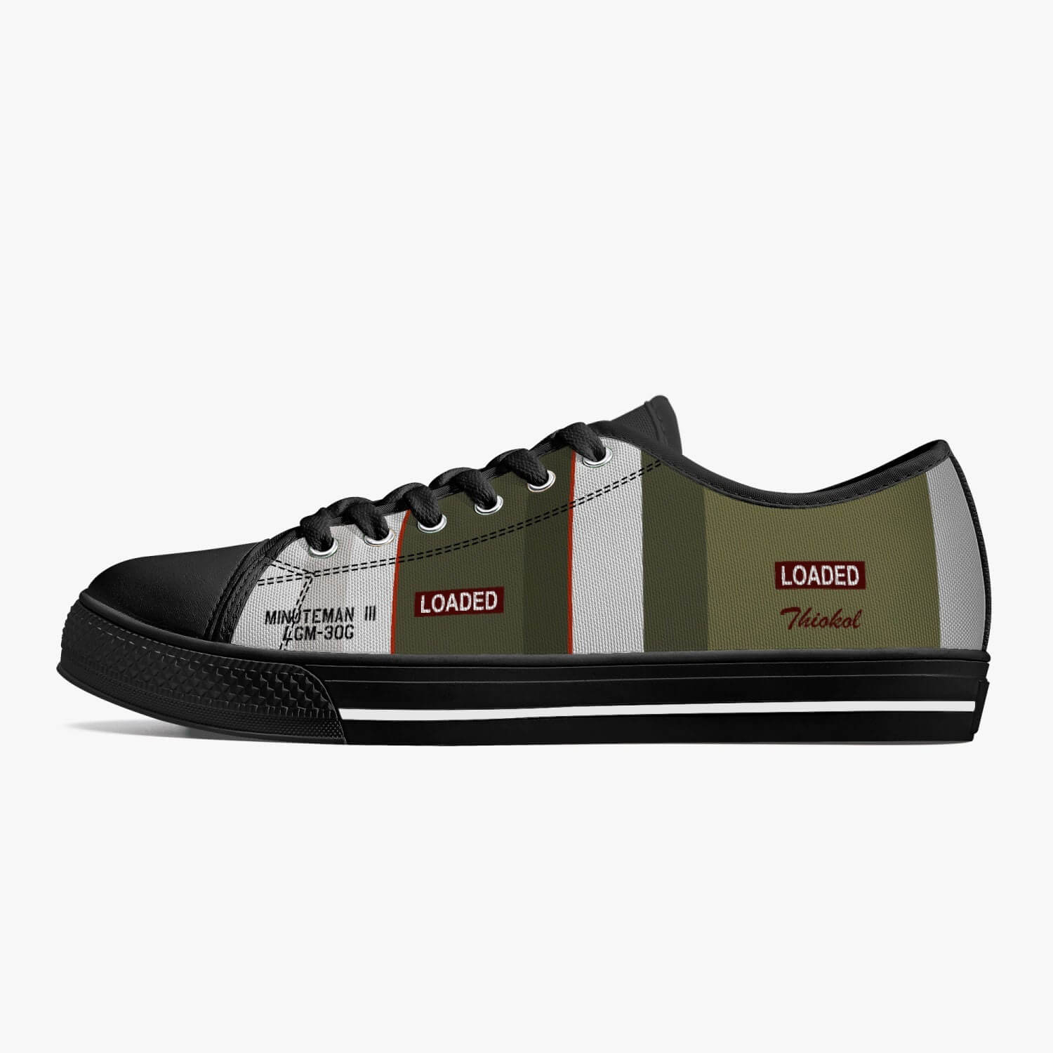 LGM-30G "Minuteman III " Low Top Canvas Shoes - I Love a Hangar