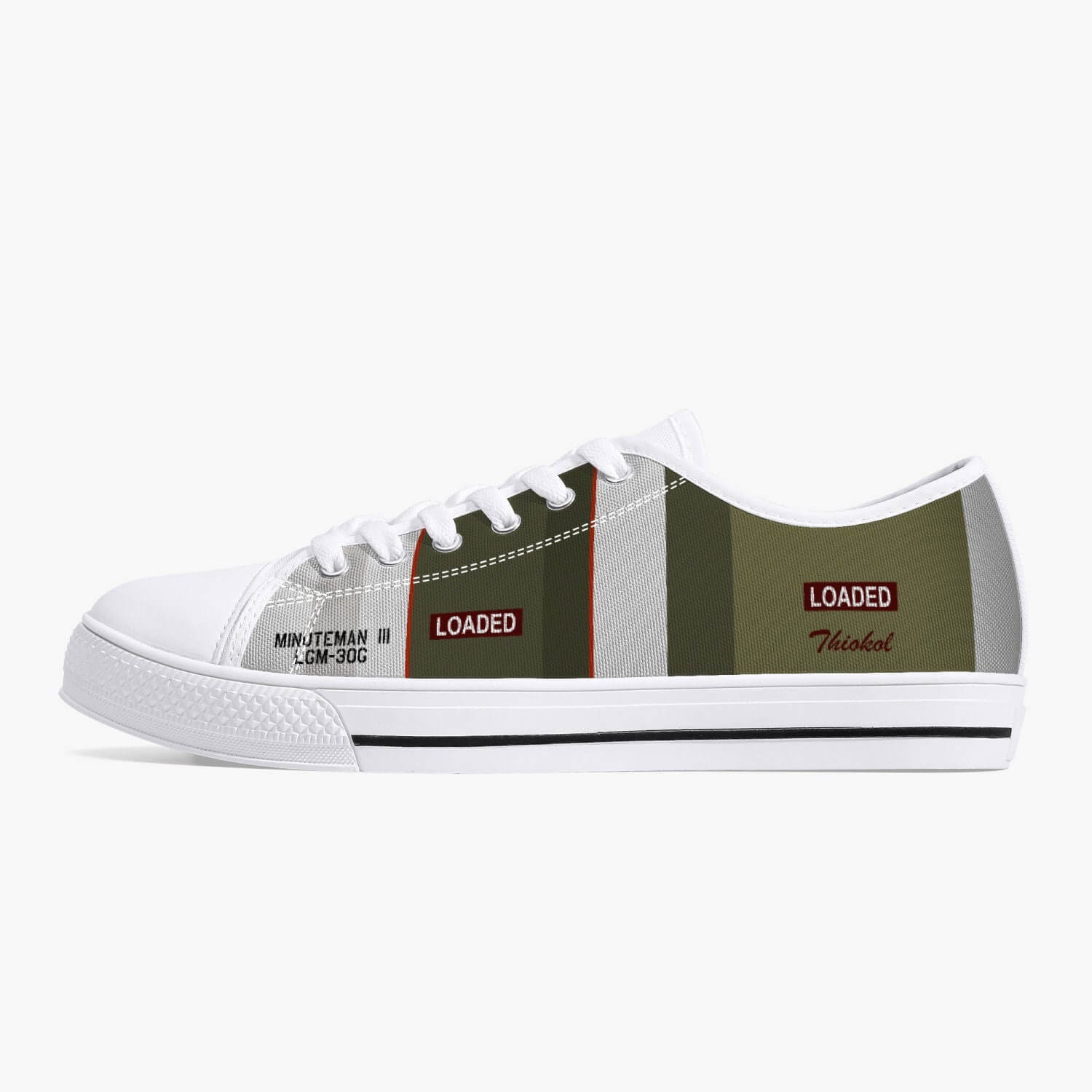 LGM-30G "Minuteman III " Low Top Canvas Shoes - I Love a Hangar