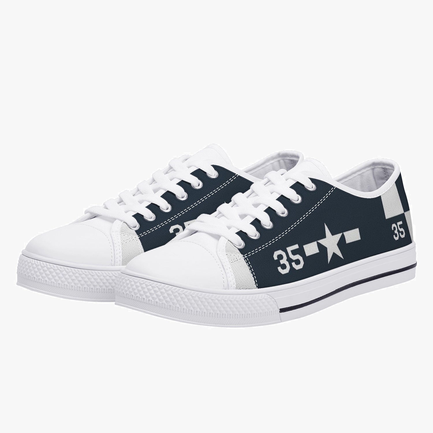 F6F "White 35" Low Top Canvas Shoes - I Love a Hangar