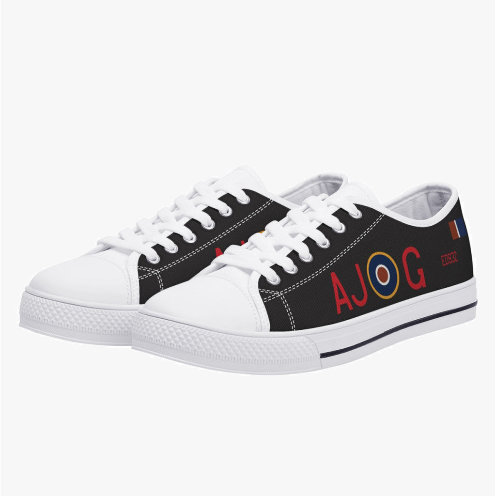 Lancaster "AJ-G" Low Top Canvas Shoes (Black) (Copy) - I Love a Hangar